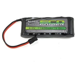 EcoPower 5-Cell NiMH Receiver Battery (6.0V/1600mAh) Bateria